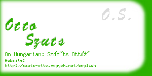 otto szuts business card